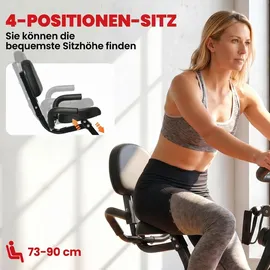 Homcom Heimtrainer mit LCD Display rot