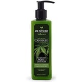 Olivolio botanics 95% natürliche Körperlotion mit 100% Bio Cannabis/Hanföl und Arganöl ohne Mineralöl und Parabene - 250 ml