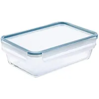 Rotho CLIC & LOCK, Vorratsbehälter, Blau, Transparent
