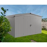 EcoStar Metallgerätehaus Euroline ESD14 aluminiumgrau 310 x 310 cm 2-flg.