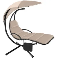 Tectake Hängeliege 195 x 132 x 197 cm Beige