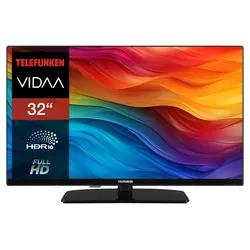 Telefunken Fernseher 32 Zoll Smart TV VIDAA XF32VP750M Full HD Fernseher HDR TV mit Triple-Tuner