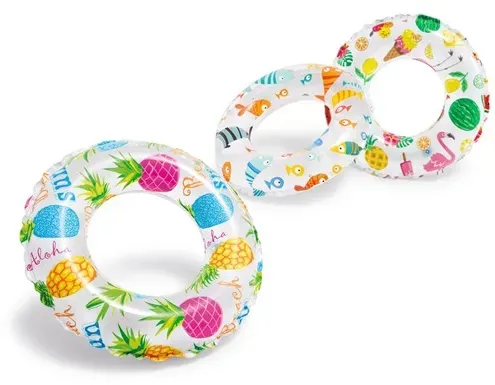 Schwimmringe mit lebendigem Print, 3 sort., 51 cm