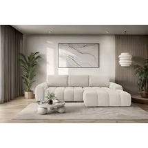 OTTO home Ecksofa OTTO HOME "AZITA L-Form, 270 cm - OTTO. Verlässliche Qualität.", beige, B:270cm H:84cm T:166,5cm, 100% Polyester, Sofas, Ecksofa, wahlweise als Schlafsofa m. Bettkasten, Bubble-Optik