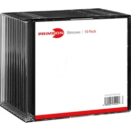 PrimeOn Slimcase Box für 1 Disc (10-Pack),