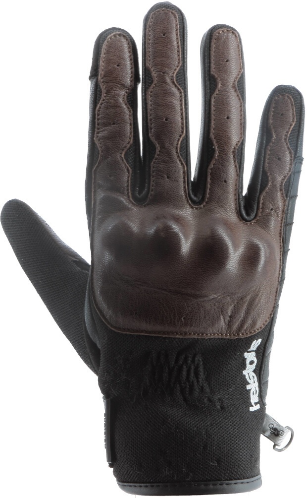 Helstons Go Motorfiets handschoenen, zwart-bruin, 3XL