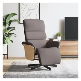 vidaXL Relaxsessel mit Fußteil Taupe Stoff