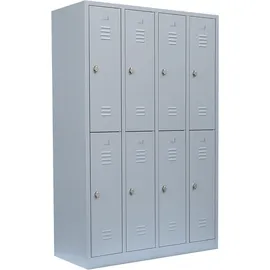 Ceha Mehrzweck- und Fächerschrank ST120 mit 8 Fächer in lichtgrau