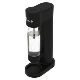 DAFI Wassersprudler schwarz + 2x 0,7 L Flasche + CO2 Kartusche