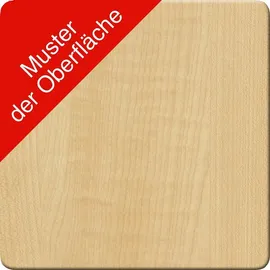 Hammerbacher Schreibtisch VXMST12/3/S ahorn nachbildung/silber