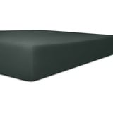 Kneer Spannbettlaken für Topper Vario-Stretch 140 x 200 cm schwarz