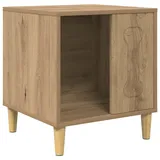 vidaXL Hundehütte Kunsthandwerk Eiche 44 x 42 x 49 cm Holz Beige/Braun