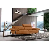 Egoitaliano 2,5-Sitzer "Anais, Designsofa mit erstklassigem Sitzkomfort, Fußfarbe schattengrau", braun (brandy), Sofas, B/H/T: 232cm x 74cm x 106cm, Luxus-Microfaser Lederoptik, Luxus-Micofaser Lederoptik (100% Polyester) ist ein neues technisches Gewebe mit einem