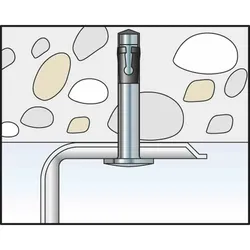 FISCHER FNA II 6 x 30/5  FNA II 6 x 30/5 Nagelanker mit Nagelkopf galvanisch verzinkt,