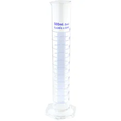 Messzylinder mit Skala aus Borosilikatglas