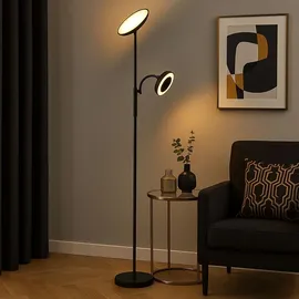 Deckenfluter 20W 178 cm schwarz