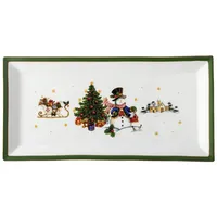 Hutschenreuther Platte eckig 36 cm Happy Wintertime 36x18 CM