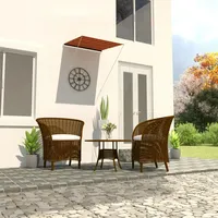 VidaXL Einziehbare Markise 100 x 150 cm orange-braun