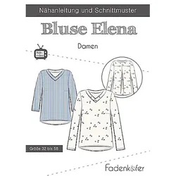 Fadenkäfer Schnitt "Bluse Elena" für Damen