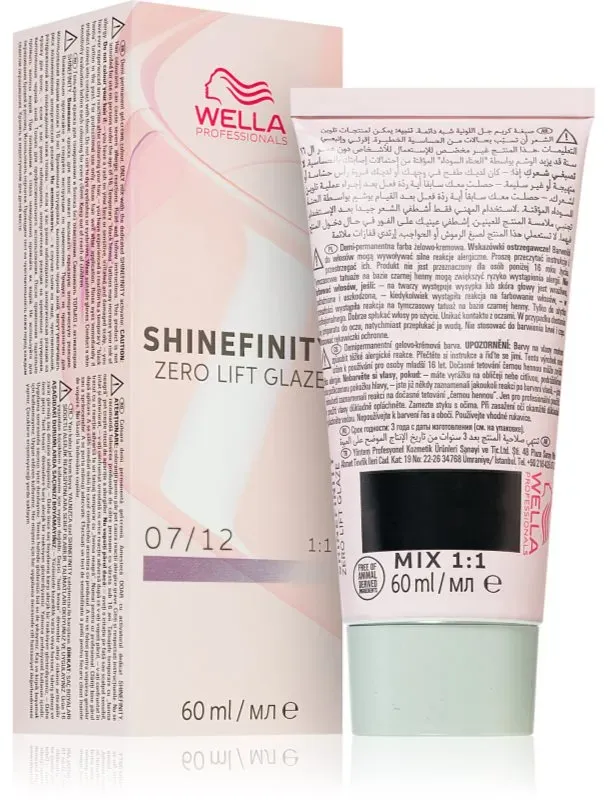 Wella Professionals Shinefinity Zero Lift Glaze Intensivtönung Farbton 07/12 - Cool Mushroom 60 ml