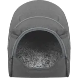EUGAD Tierhaus, Hundehaus Hundehöhle Katzenhaus Katzenhöhle Grau grau 46 cm x 52 cm x 52 cm