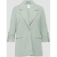 QS Interlock-Blazer mit Krempelarm salbeigrün 42