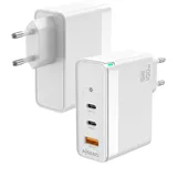 AISENS ASCH-100W3P008-W - Ladegerät GAN 100W, 2XUSB-C PD3.0 QC4.0 QC5.0, 1XUSB-A QC3.0, Weiß