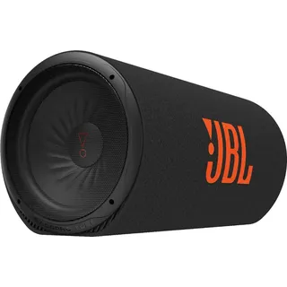 JBL BassPro Tube 12 Zoll 30cm Subwoofer Auto Aktiv, Tube Bassbox mit 450W Max Klasse D Verstärker, Leistungsstarke Bassverstärkung Komplettlösung, Patentierte Tiefbass Slipstream-Port, Fernbedienung