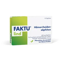 Faktu lind Hämorrhoidenzäpfchen 10 St