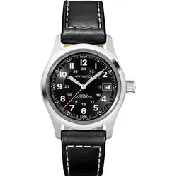 Hamilton H70455733 Automatik Armbanduhr Khaki Field Auto 38 mm Schwarz