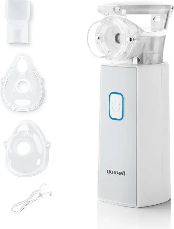 yuwell M103T Nebulizer – Ultra-leiser Inhalator für Erwachsene und Kinder, leicht und tragbar, Ultraschall-Finndampf für Zuhause und Reisen