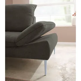W.Schillig Eckcouch Chenille 3-Sitzer Grün