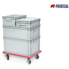 Proregal 10x Scharnierdeckel für Eurobehälter | HxBxT 2,7x30x40cm