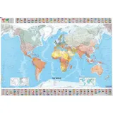 Michelin The World Planoposter (engl.); Auflage 2018: wall map Paper