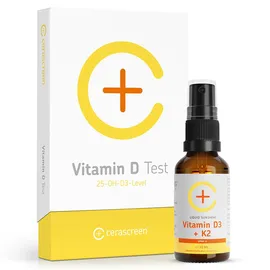 Cerascreen GmbH Vorsorgeset Vitamin D Test+vitamin D Spray vegan