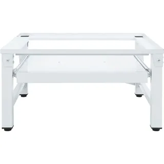 vidaXL Waschmaschinen-Untergestell mit Ausziehbarer Ablage Weiß