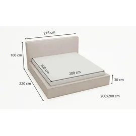 GRAINGOLD Monaco 200 x 200 cm Beige