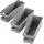 Maximex Schuhhalter für Ballerinas 9 x 9,5 x 25,8 cm 3-tlg. grau