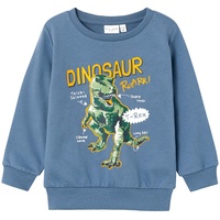 name it - Sweatshirt Nmmvildar Dino in bijou blue, Gr.104,