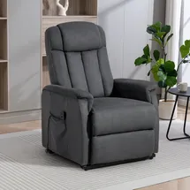 Duo Collection Aufstehsessel Mikrofaser 75 x 87 x 108 cm grau