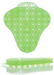 Ekcos Ekcosscreen Urinalmatte, Urinalschutzmatte mit patentiertem Spritzschutz und Duftharzimprägnierung, Green Apple, 1 Packung = 2 Stück