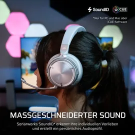 Corsair Virtuoso MAX Wireless Gaming-Headset Silber