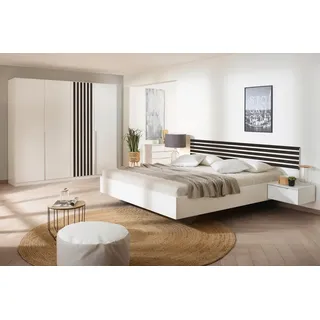 rauch Schlafzimmer-Set Lamella, (Set), mit eleganter Lamellenabsetzung weiß
