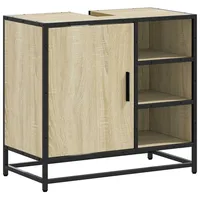 VidaXL Badschrank Sonoma-Eiche 65x33x60 cm Holzwerkstoff