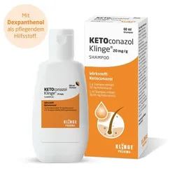 Ketoconazol Klinge 20 mg/g Shampoo bei Schuppen und Juckreiz 60 ml