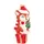 Krebs Glas Lauscha - Christbaumschmuck/Weihnachtsbaumanhänger aus Glas - Motiv: Fuchs mit Weihnachtsmütze - Größe: 9 cm