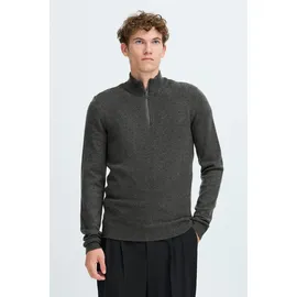 CASUAL FRIDAY "Troyer CFHeine", Herren, Gr. XL, grau (dunkelgrau melange), Obermaterial: 65% Polyacryl PAN. 27% Nylon NY. 5% Wolle mw. 3% Polyester PES., Pullover Troyer