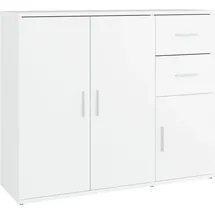 vidaXL Sideboard 91 x 75 x 29,5 cm Weiß