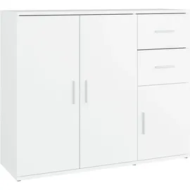 vidaXL Sideboard 91 x 75 x 29,5 cm Weiß
