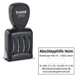 trodat Datumstempel mit Text individualisierbar Classic 2910 P10 ohne Logo